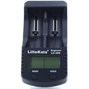 Зарядний пристрій LiitoKala Lii-300, 2x(Lion/NiMH/NiCd), Power Bank, discharge function, display UA