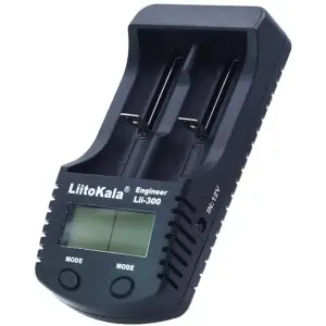 Зарядний пристрій LiitoKala Lii-300, 2x(Lion/NiMH/NiCd), Power Bank, discharge function, display UA