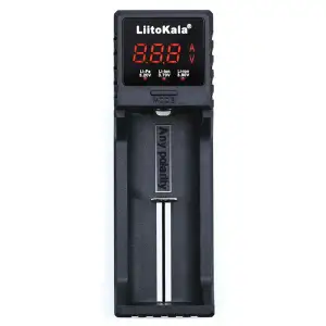 Зарядний пристрій LiitoKala Lii-S1, 1x(Lion/LiFePO4/NiMH/NiCd), 1A, Auto Polarity, Display UA