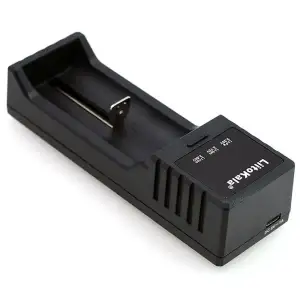 Зарядний пристрій LiitoKala Lii-S1, 1x(Lion/LiFePO4/NiMH/NiCd), 1A, Auto Polarity, Display UA