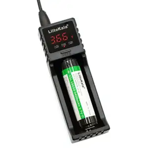 Зарядний пристрій LiitoKala Lii-S1, 1x(Lion/LiFePO4/NiMH/NiCd), 1A, Auto Polarity, Display UA