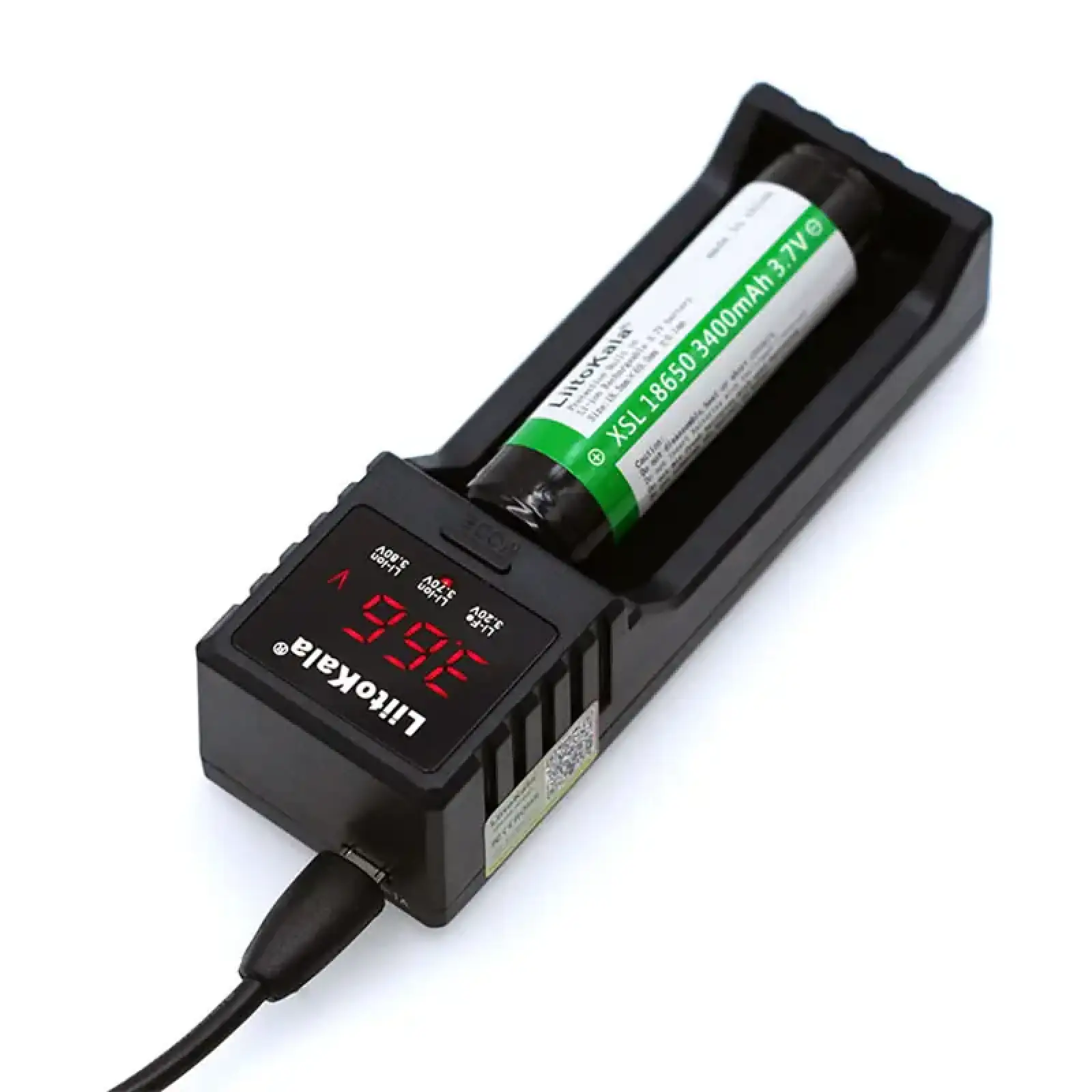 Зарядний пристрій LiitoKala Lii-S1, 1x(Lion/LiFePO4/NiMH/NiCd), 1A, Auto Polarity, Display UA