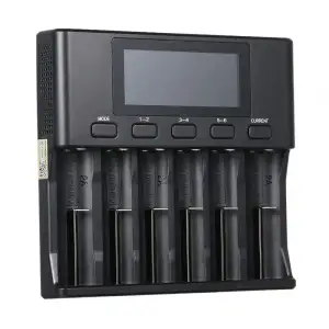 Зарядний пристрій LiitoKala Lii-S6, 6x(Lion/LiFePO4/NiMH/NiCd), Auto Polarity, Display+CAR charger (Lii-S6+CAR charger) UA