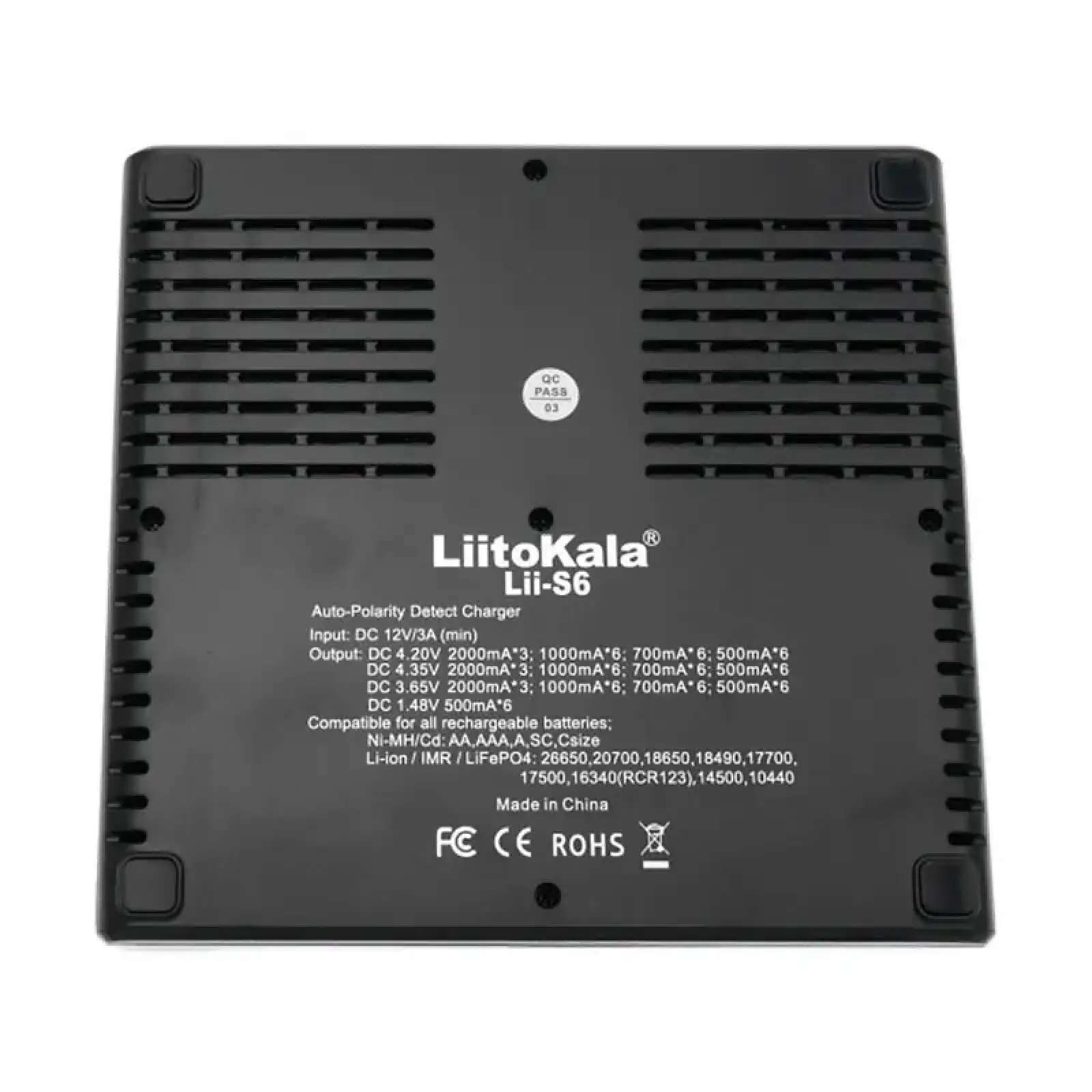 Зарядний пристрій LiitoKala Lii-S6, 6x(Lion/LiFePO4/NiMH/NiCd), Auto Polarity, Display+CAR charger (Lii-S6+CAR charger) UA