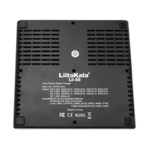 Зарядний пристрій LiitoKala Lii-S6, 6x(Lion/LiFePO4/NiMH/NiCd), Auto Polarity, Display+CAR charger (Lii-S6+CAR charger) UA