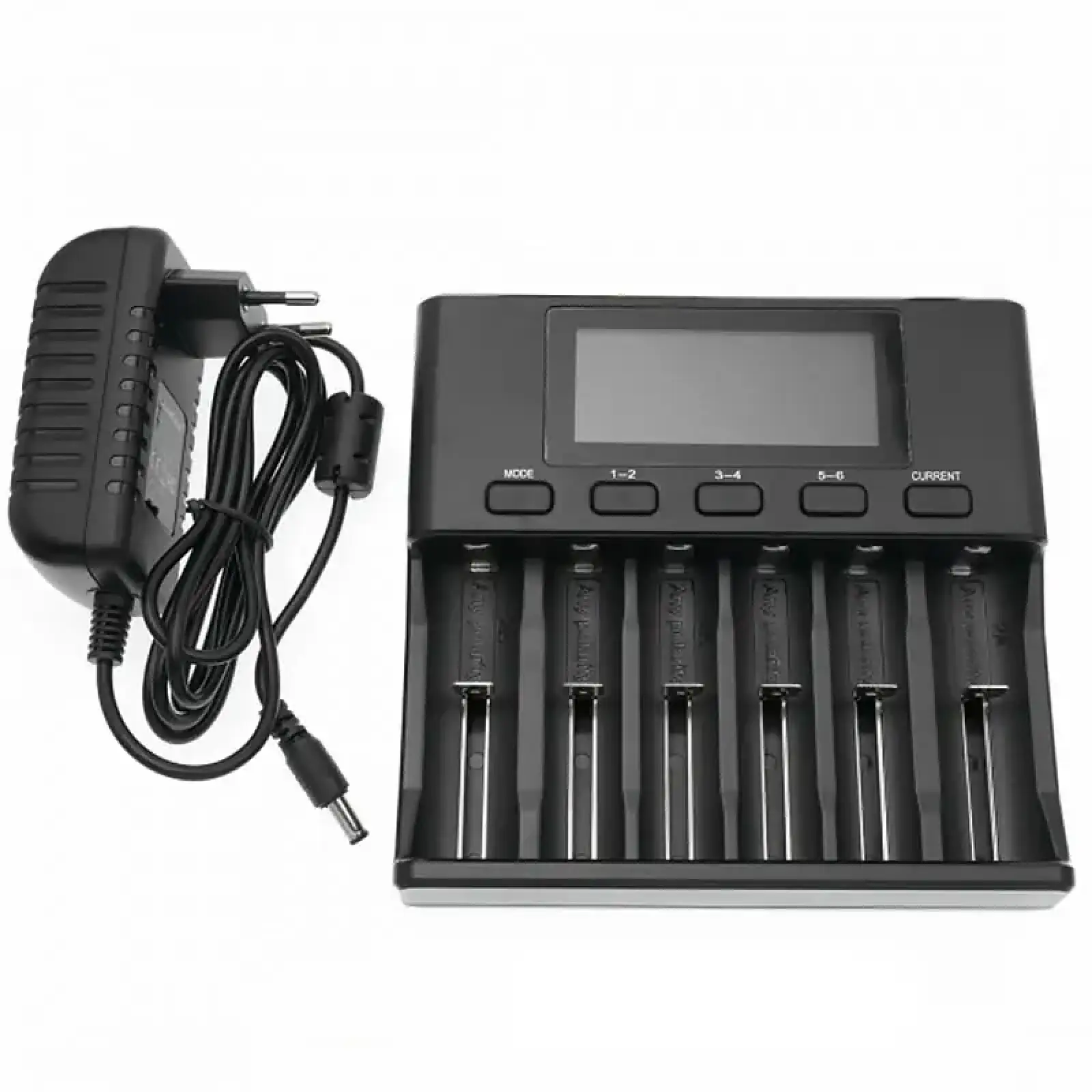 Зарядний пристрій LiitoKala Lii-S6, 6x(Lion/LiFePO4/NiMH/NiCd), Auto Polarity, Display+CAR charger (Lii-S6+CAR charger) UA
