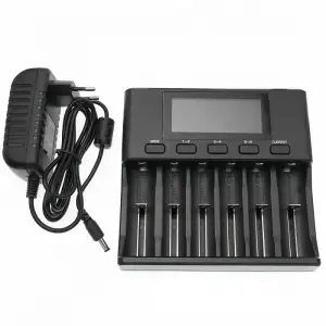Зарядний пристрій LiitoKala Lii-S6, 6x(Lion/LiFePO4/NiMH/NiCd), Auto Polarity, Display+CAR charger (Lii-S6+CAR charger) UA