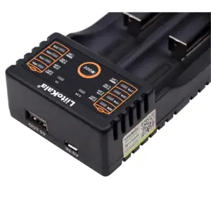 Зарядний пристрій LiitoKala Lii-202, 2x(Lion/NiMH/NiCd), Power Bank function UA