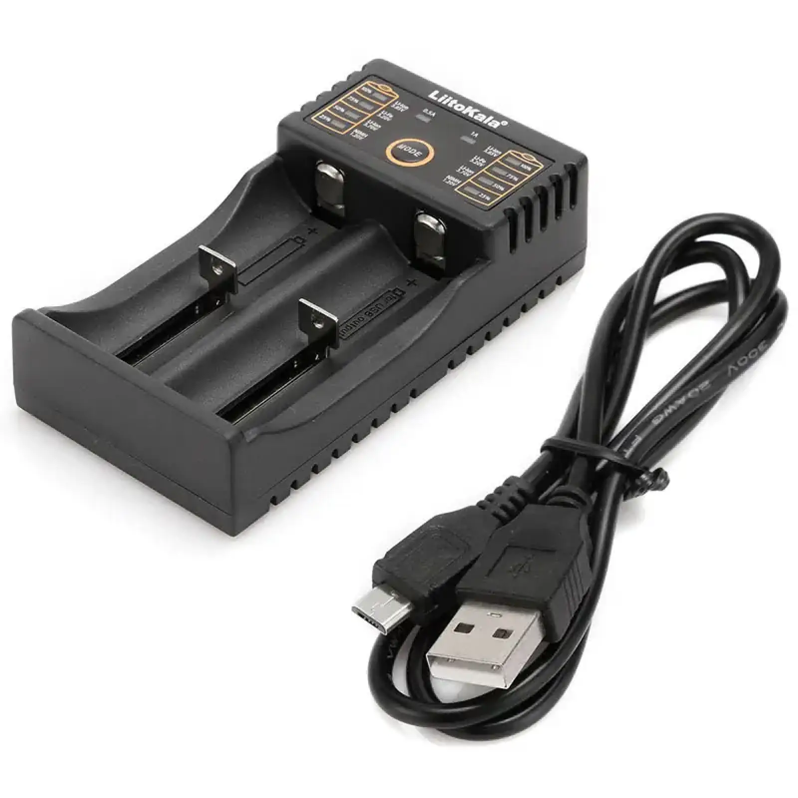 Зарядний пристрій LiitoKala Lii-202, 2x(Lion/NiMH/NiCd), Power Bank function UA