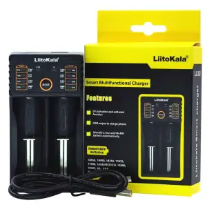 Зарядний пристрій LiitoKala Lii-202, 2x(Lion/NiMH/NiCd), Power Bank function UA