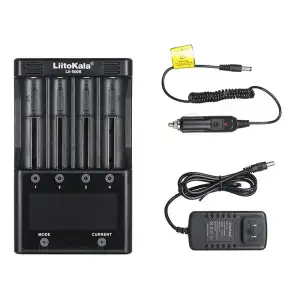Зарядний пристрій LiitoKala Lii-500S, 4x(Lion/NiMH/NiCd), Power Bank, discharge function, display UA