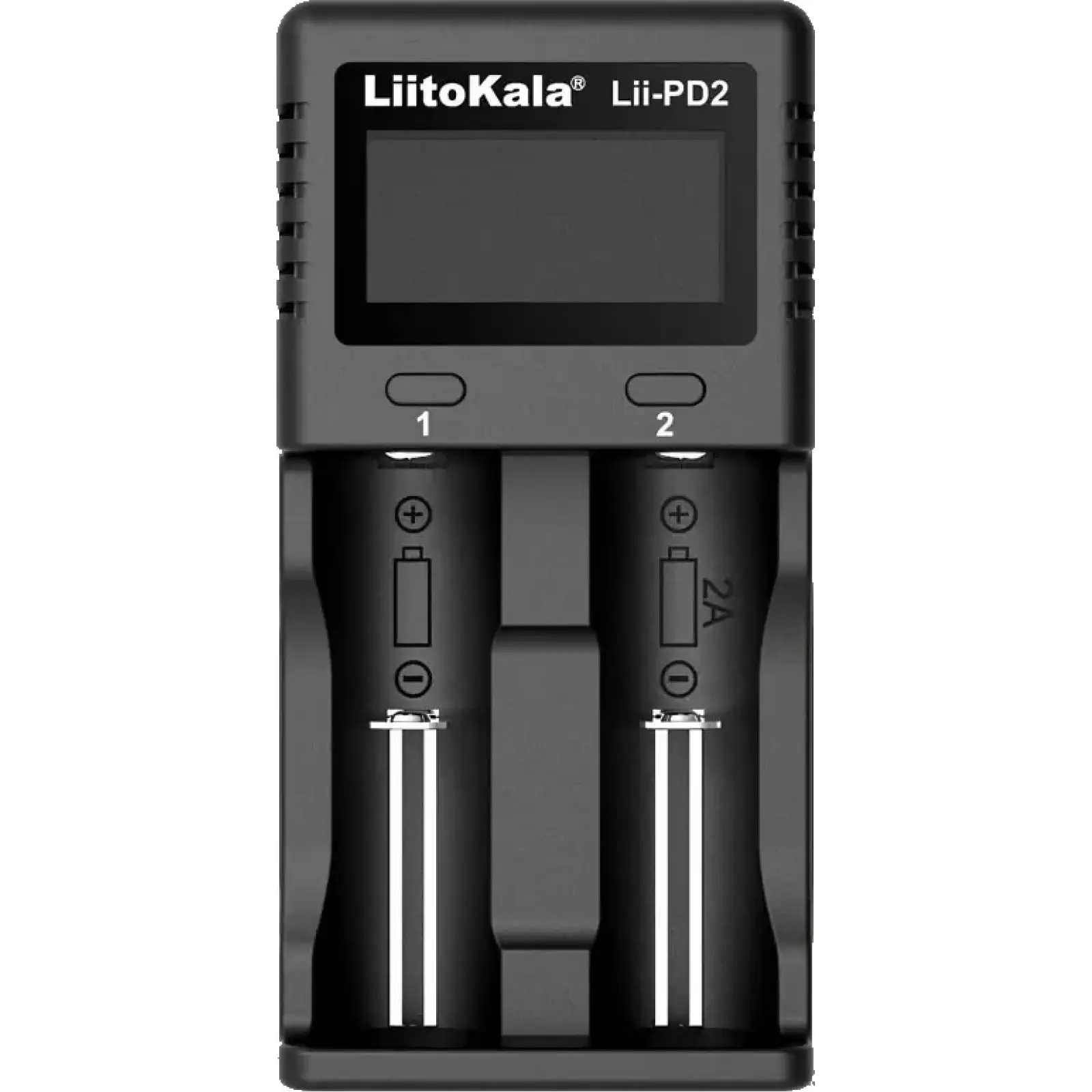 Зарядний пристрій LiitoKala Lii-PD2, 2x(LiOn/LiFePO4/NiMH/NiCd), display UA