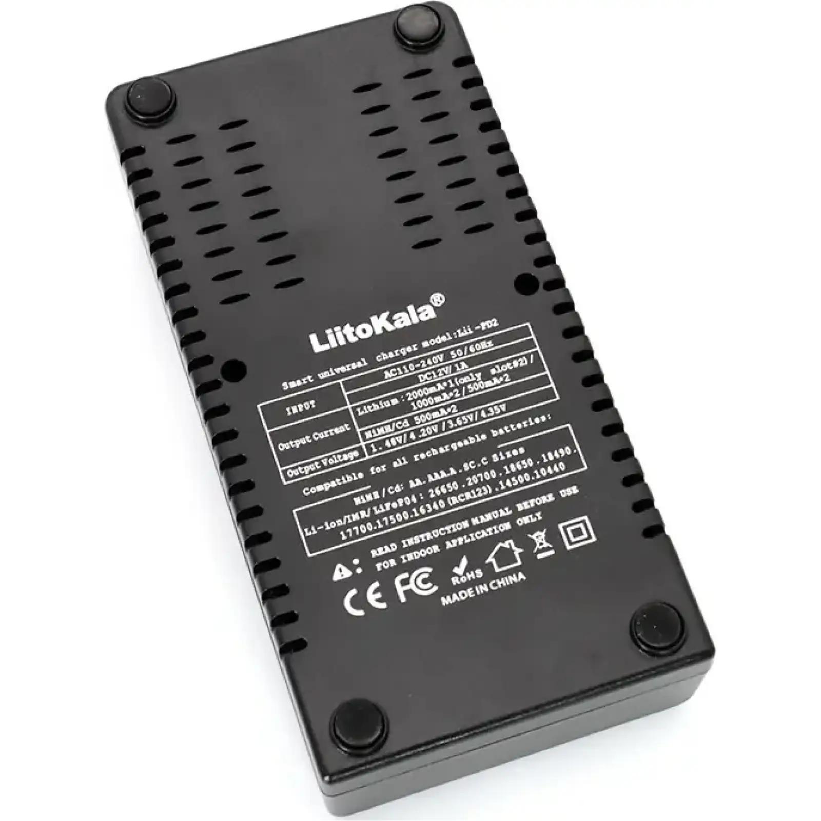 Зарядний пристрій LiitoKala Lii-PD2, 2x(LiOn/LiFePO4/NiMH/NiCd), display UA