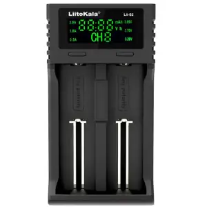 Зарядний пристрій LiitoKala Lii-S2, 2x(Lion/LiFePO4/NiMH/NiCd), Auto Polarity, Display UA