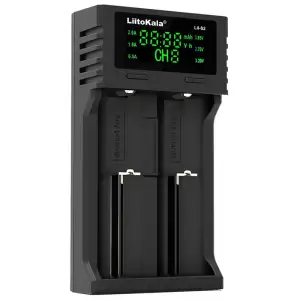Зарядний пристрій LiitoKala Lii-S2, 2x(Lion/LiFePO4/NiMH/NiCd), Auto Polarity, Display UA