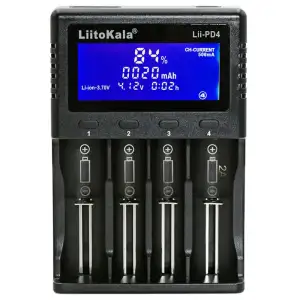 Зарядний пристрій LiitoKala Lii-PD4, 4x(LiOn/LiFePO4/NiMH/NiCd), display UA