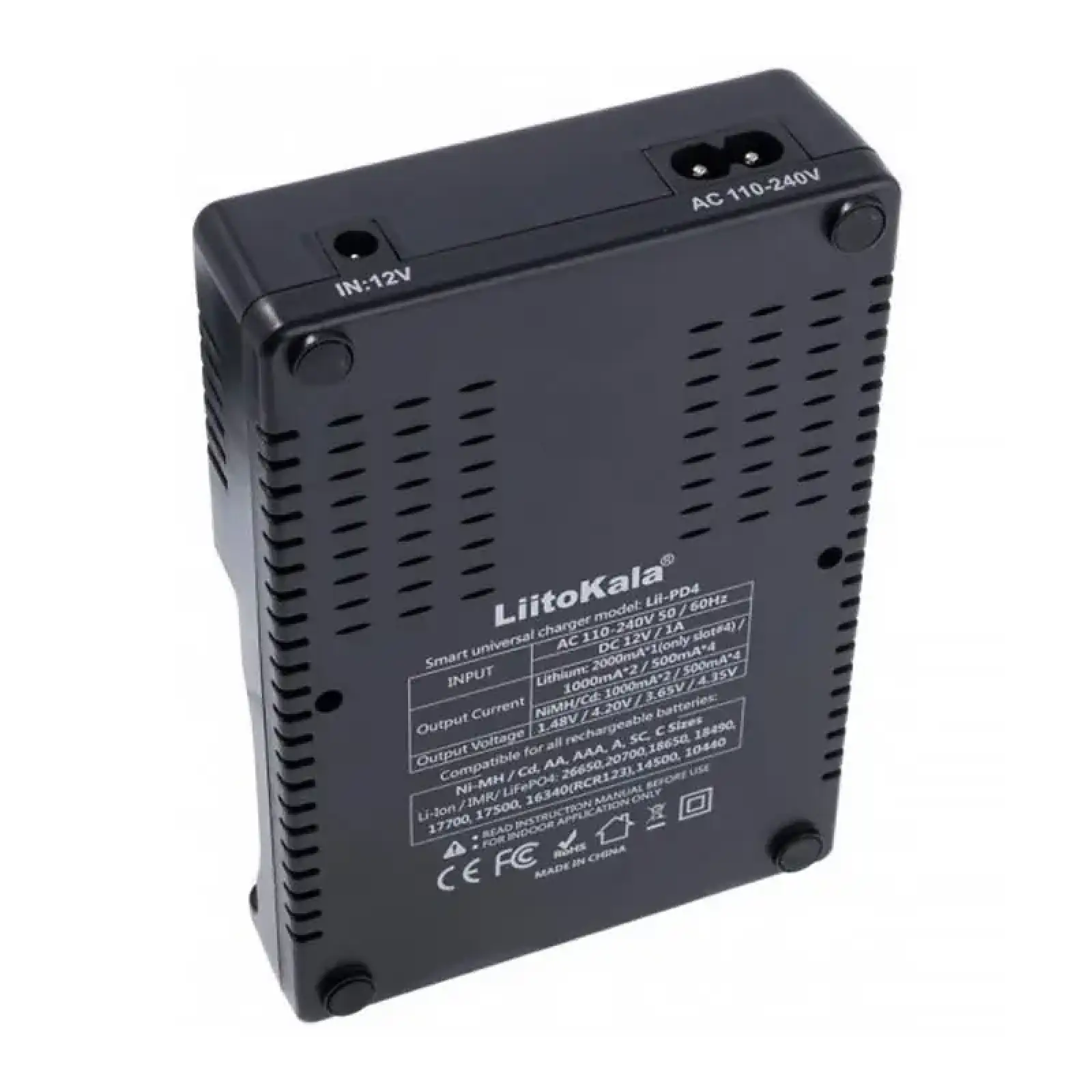 Зарядний пристрій LiitoKala Lii-PD4, 4x(LiOn/LiFePO4/NiMH/NiCd), display UA