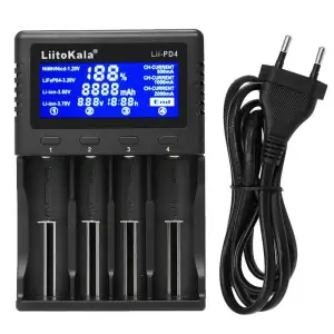 Зарядний пристрій LiitoKala Lii-PD4, 4x(LiOn/LiFePO4/NiMH/NiCd), display UA
