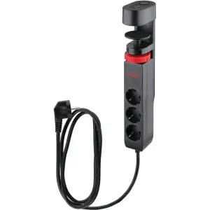 Мережевий фільтр 1,5м IOIO SL3000, 1.5м, чорний (3 зах роз + 2 порти USB-A та 1 порт USB-C) (41211) UA