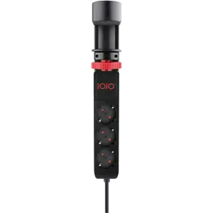 Мережевий фільтр 1,5м IOIO SL3000, 1.5м, чорний (3 зах роз + 2 порти USB-A та 1 порт USB-C) (41211) UA