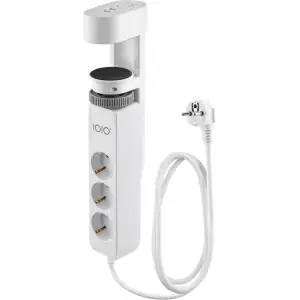Мережевий фільтр 1,5м IOIO SL3000, 1.5м, білий (3 зах роз + 2 порти USB-A та 1 порт USB-C) (41212) UA