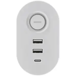 Сетевой фильтр 1,5м IOIO SL3000, 1.5м, білий (3 зах роз + 2 порти USB-A та 1 порт USB-C) (41212) UA