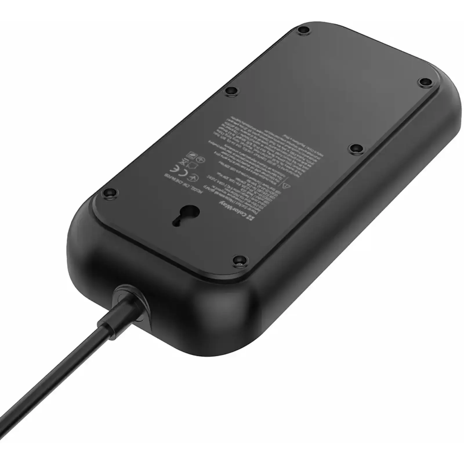 Мережевий фільтр-подовжувач СolorWay 6 розеток/4USB (Type-C 2PD20W + 2USB QC3.0) (20W) Black 2M (CW-CHE64PDB) UA