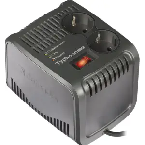 Стабілізатор напруги Defender AVR Typhoon 1000 320 Вт, 2 розетки (99033) UA