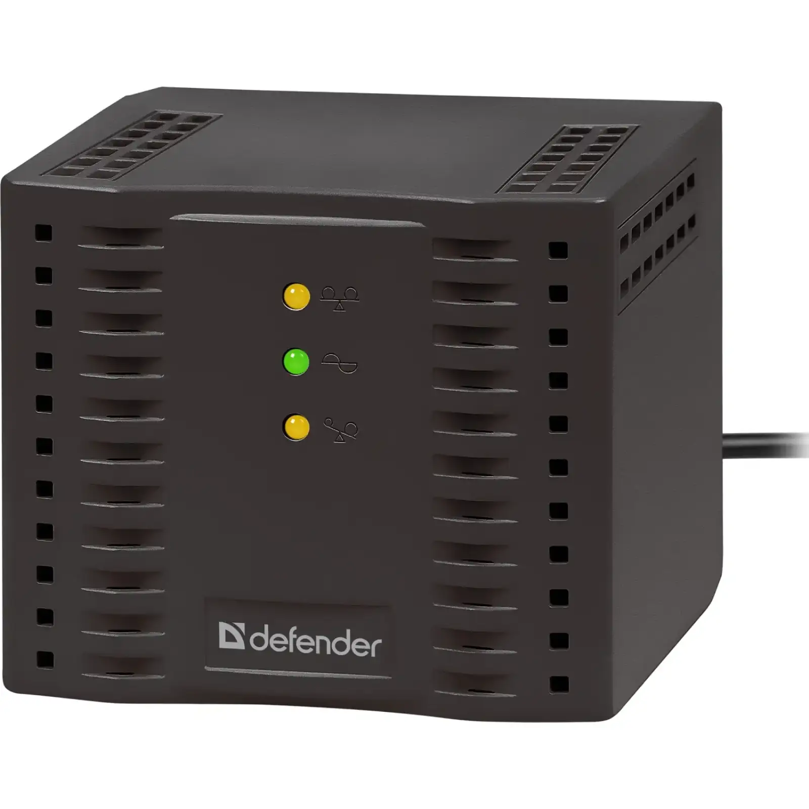 Стабілізатор напруги Defender AVR Premium 1500 600 Вт, 4 розетки, чорний (99060) UA