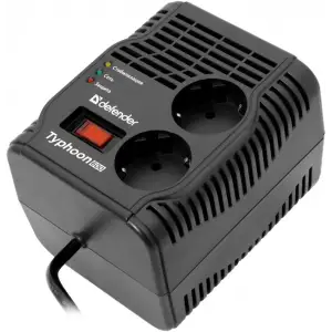 Стабілізатор напруги Defender AVR Typhoon 600 200 Вт, 2 розетки (99032) UA