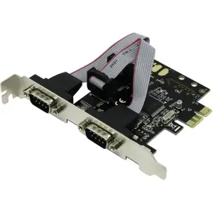 Контролер PCI-E 2xCOM (RS232), чипсет Moschip 9922, RTL (B00623) UA