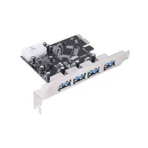 Контролер PCI-E USB3.0 (4ext. Molex) VIA, RTL (B00158) UA