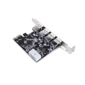 Контролер PCI-E USB3.0 (4ext. Molex) VIA, RTL (B00158) UA