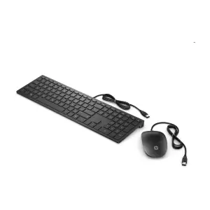 Комплект дротовий HP Pavilion 400 мишка і клавіатура, USB-A, чорний (4CE97AA) UA