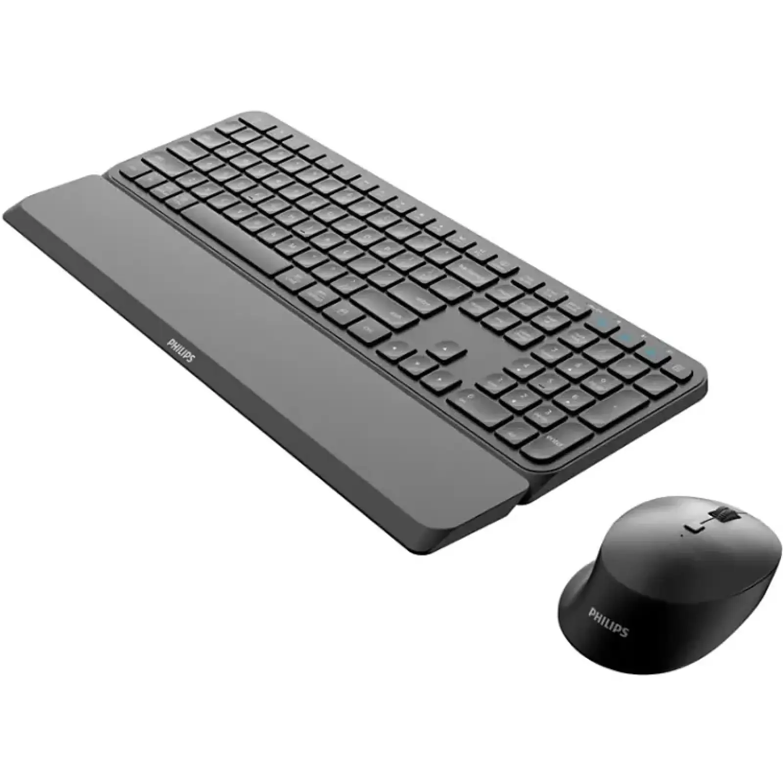 Комплект бездротовий Philips 6000 (клавіатура + мишка) Slim UA, 2,4 ГГц/Bluetooth чорний (SPT6607B/00) UA