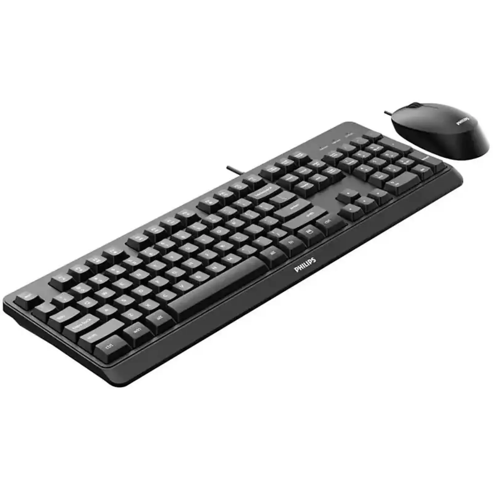 Комплект дротовий Philips 6207 (клавіатура + мишка) UA чорний (SPT6207BL/00) UA