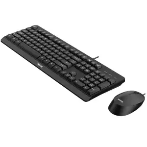 Комплект дротовий Philips 6207 (клавіатура + мишка) UA чорний (SPT6207BL/00) UA