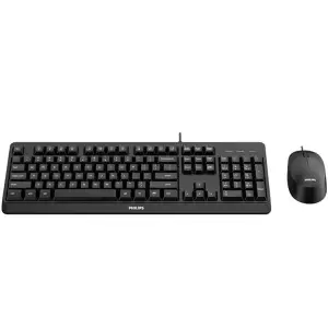 Комплект дротовий Philips 6207 (клавіатура + мишка) UA чорний (SPT6207BL/00) UA