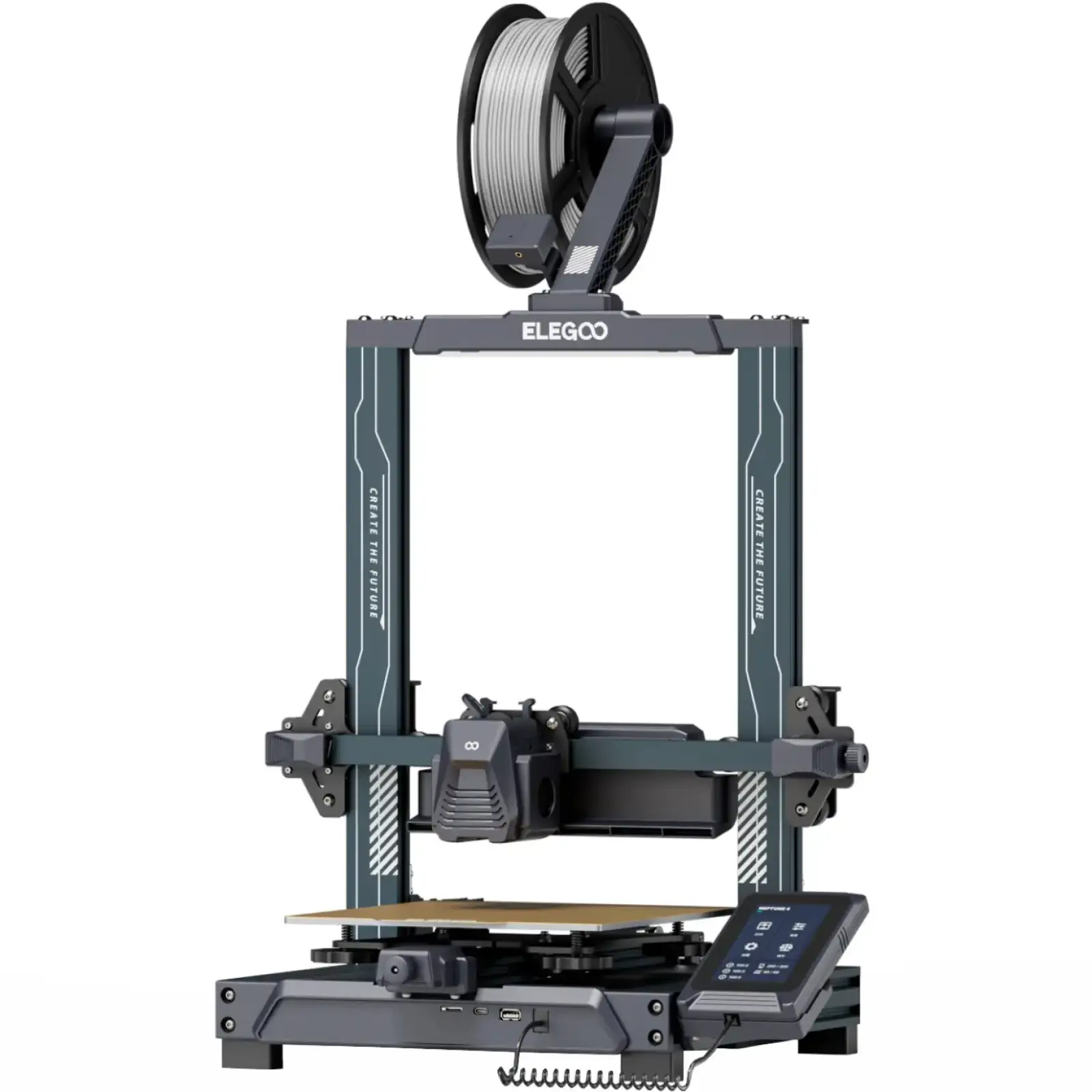 Принтер 3D ELEGOO Neptune 4 (FDM 1.75 mm 0.4 mm 225x225x265 mm WLAN USB сірий) (50.201.012300) UA