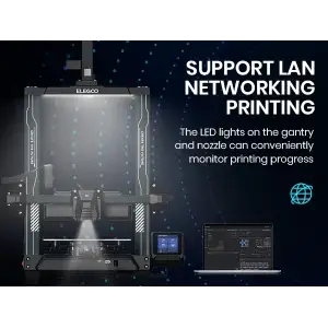 Принтер 3D ELEGOO Neptune 4 (FDM 1.75 mm 0.4 mm 225x225x265 mm WLAN USB сірий) (50.201.012300) UA