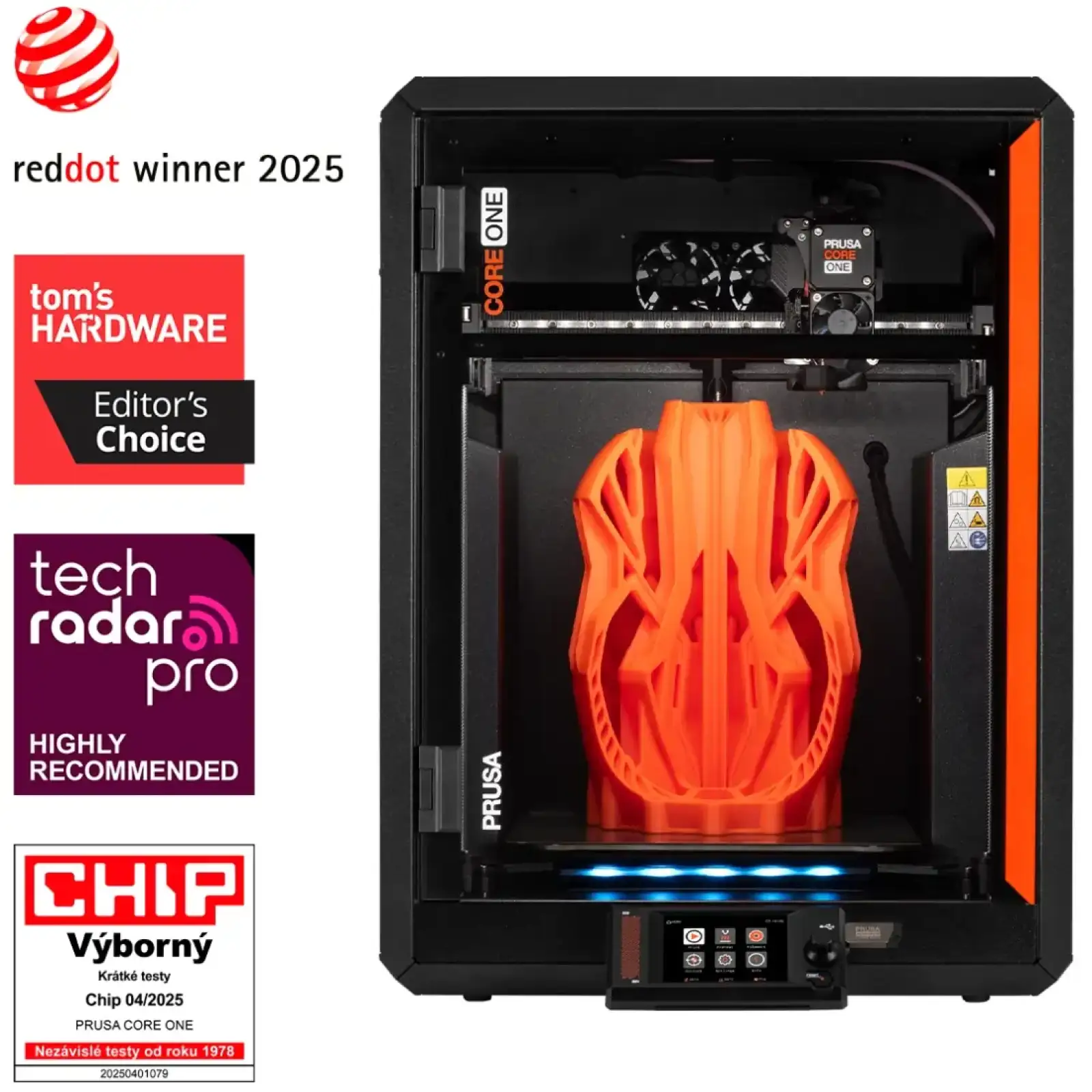 Принтер 3D Prusa CORE One+ (FDM 1.75mm 250x220x270 mm USB Ethernet WiFi чорний) (PR-15276+) UA