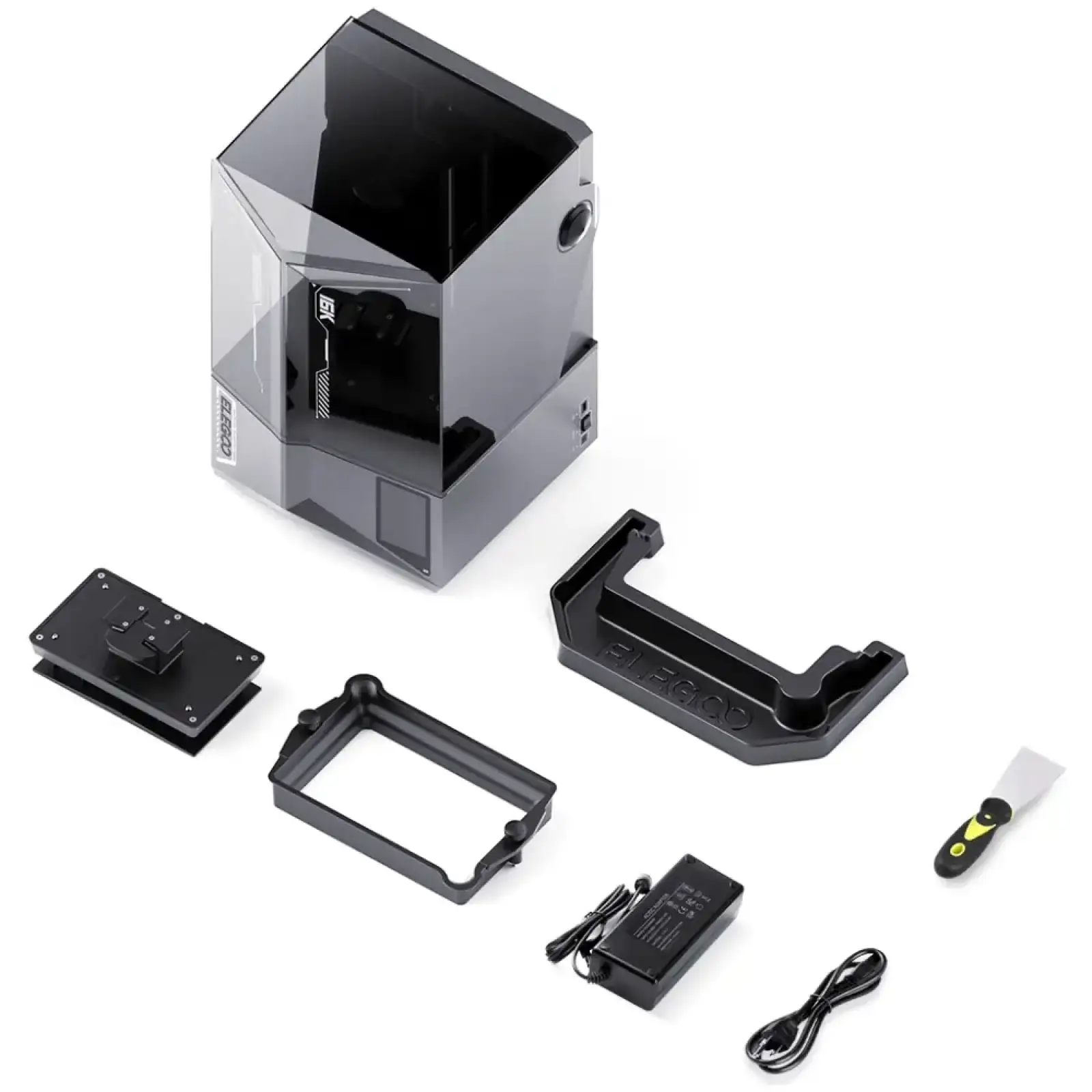 Принтер 3D ELEGOO Saturn 4 Ultra 16K(LCD ±0.1 mm Chitubox MSLA 211.68x118.37x220 mm WiFi USB сірий) (50.101.038300) UA