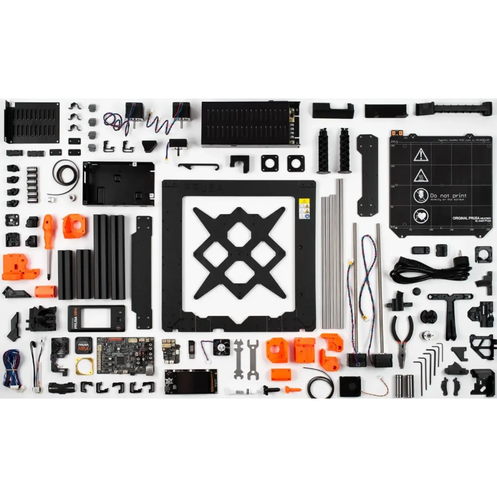 Принтер 3D Prusa MK4S KIT (FDM 1.75mm 250x210x220mm USB Wi-Fi NFC чорний) DIY kit (PR-14267) UA