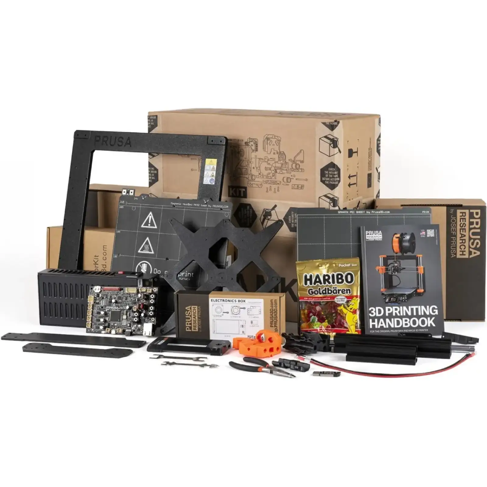 Принтер 3D Prusa MK4S KIT (FDM 1.75mm 250x210x220mm USB Wi-Fi NFC чорний) DIY kit (PR-14267) UA