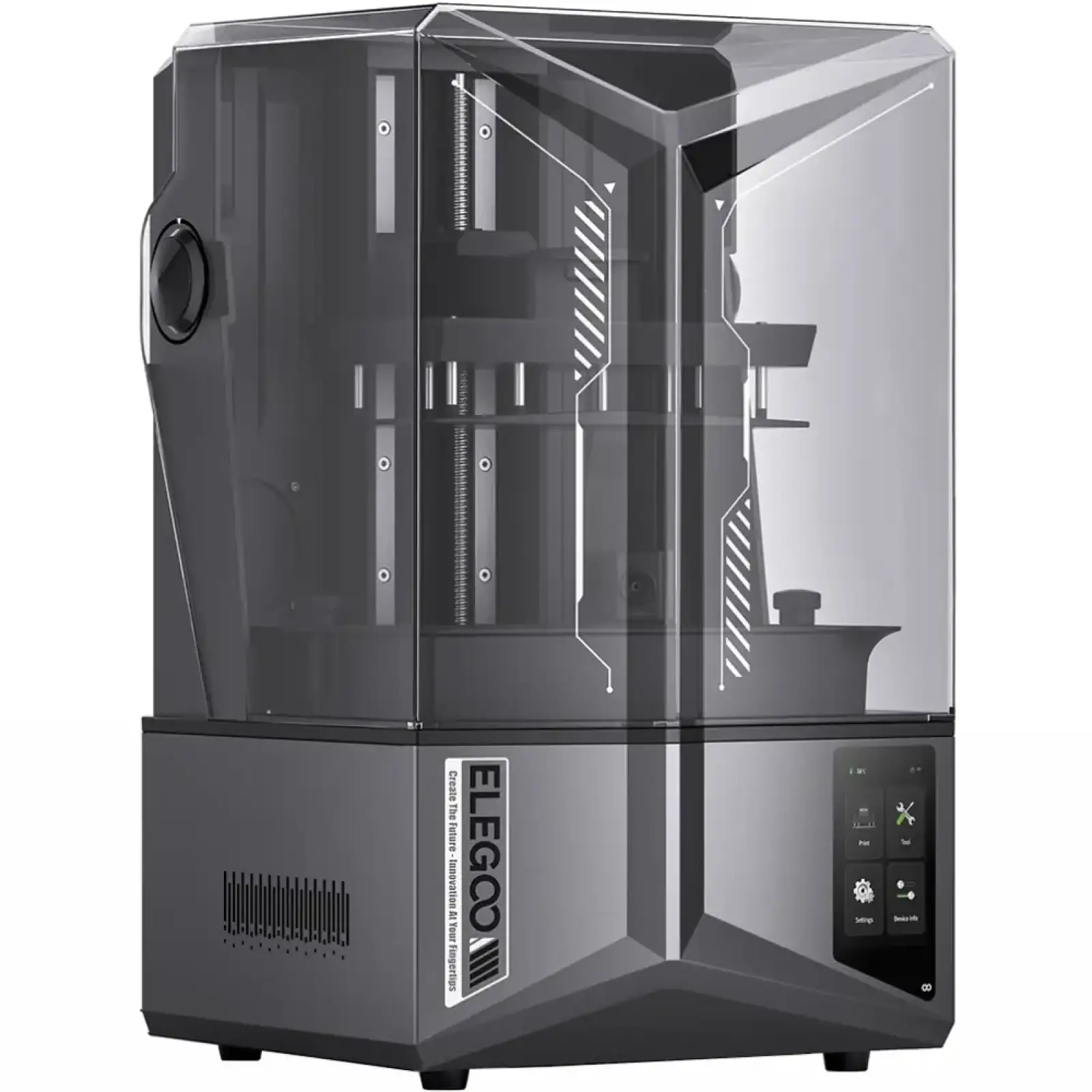 Принтер 3D ELEGOO Saturn 4 Ultra 12K(LCD ±0.1 mm Chitubox MSLA 218.88x122.88x220 mm WiFi USB сірий) (50.101.036300) UA