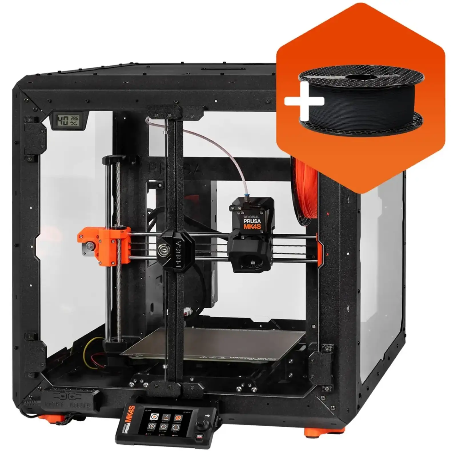 Принтер 3D Prusa MK4S Bundle (FDM 1.75mm 250x210x220mm USB корпус чорний) (PR-2296) UA