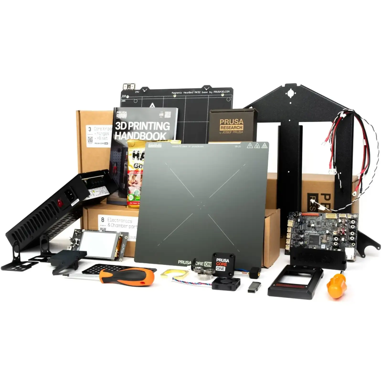 Принтер 3D Prusa CORE One+ KIT (FDM 1.75mm 250x220x270 mm USB Ethernet WiFi чорний) DIY kit (PR-15277) UA