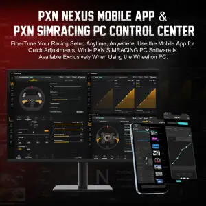 Кермо і педалі PXN V10 Ultra Bundle for PS4/XBOX/Xbox Series X|S/PC,17кн., подв. педалі, кермо 270мм (PXN-V10 Ultra EU) UA