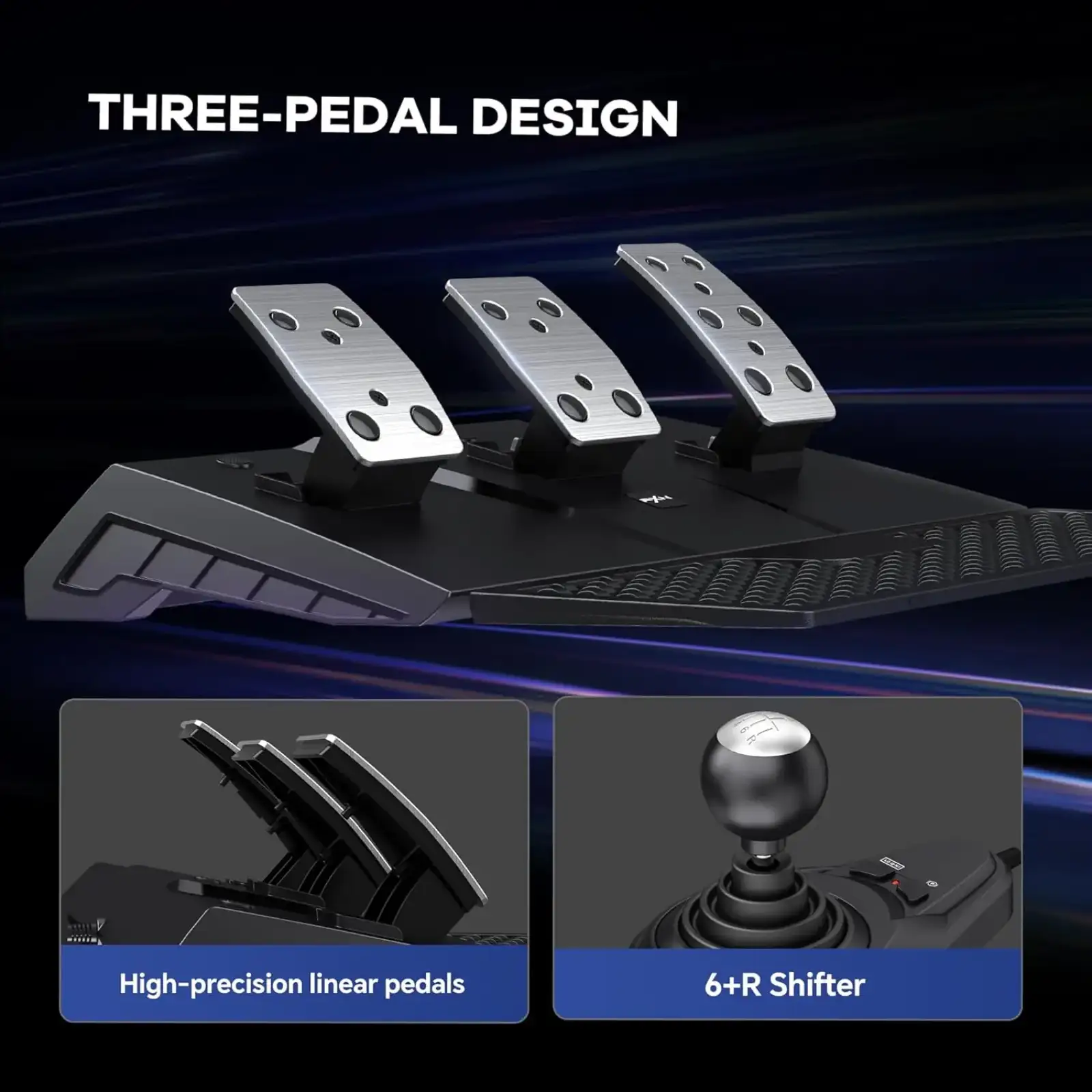 Кермо і педалі, коробка передач PXN V9 GEN2 Bundle for PS4/XBOX/Xbox Series X|S/PC (PXN-V9GEN2) UA