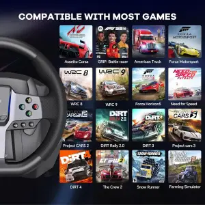 Кермо і педалі, коробка передач PXN V9 GEN2 Bundle for PS4/XBOX/Xbox Series X|S/PC (PXN-V9GEN2) UA